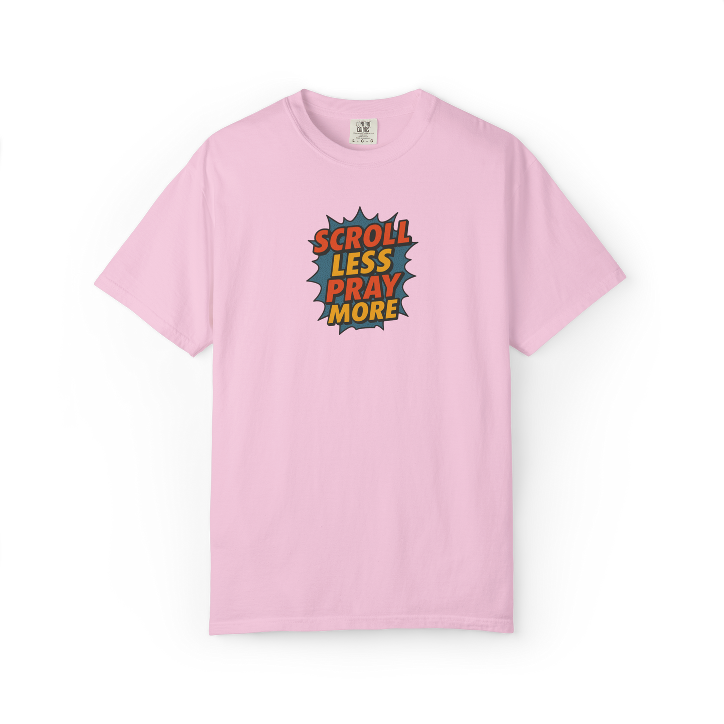 Scroll Less Pray More Tee